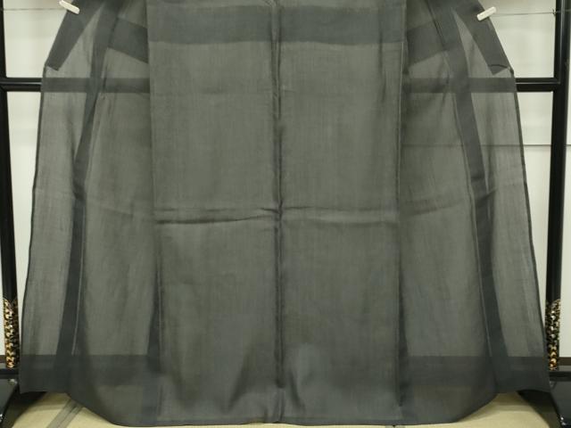 平和屋本店□極上 夏物 男性 銀座もとじ キングサイズ 上布 縞 麻