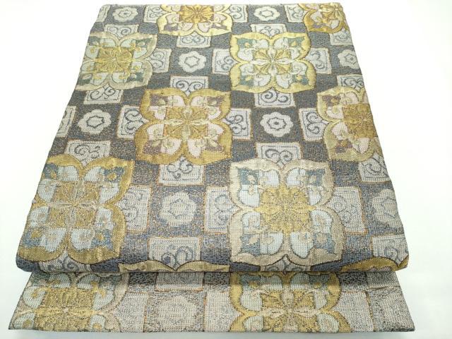 誉田屋源兵衛　袋帯　華文　兆寿尽くし　リバーシブル　六通　金　フォーマル　美品 誉田屋源兵衛 袋帯 華文 兆寿尽くし リバーシブル 六通 金 フォーマル 美品