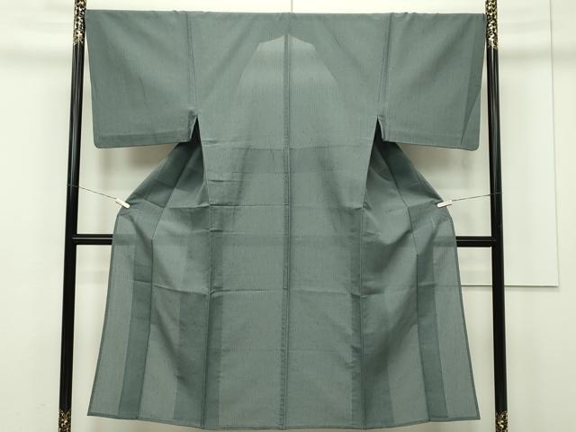 平和屋本店□極上 男性 銀座もとじ プラチナボーイ お召 色無地 立涌