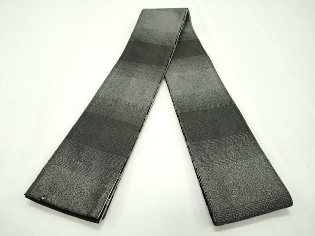 平和屋着物○男性 両面 角帯 斜線文 正絹 逸品 DAAX0389cm 平和屋着物○