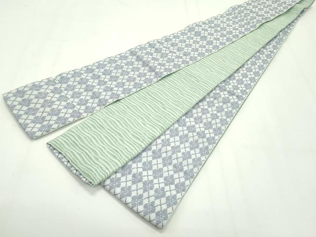 平和屋本店■極上　男性　両面　角帯　菱　横段文　逸品　CZAA2092s5