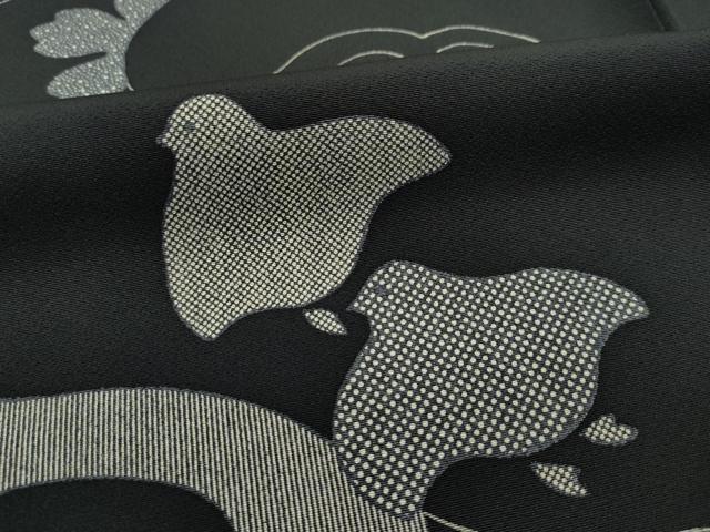 平和屋本店□極上 伝統工芸極型小紋 京友禅 千鳥立波花文