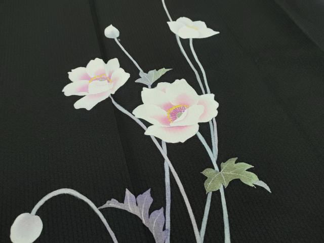 平和屋本店■極上　京の名門　じゅらく謹製　帝王紫　訪問着　草花文　暈し染め　銀彩　逸品　CZAA2272s5 平和屋本店□極上 京の名門 じゅらく謹製 帝王紫 訪問着 草花文