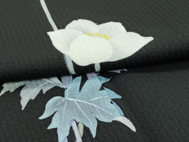 平和屋本店□極上 京の名門 じゅらく謹製 帝王紫 訪問着 草花文