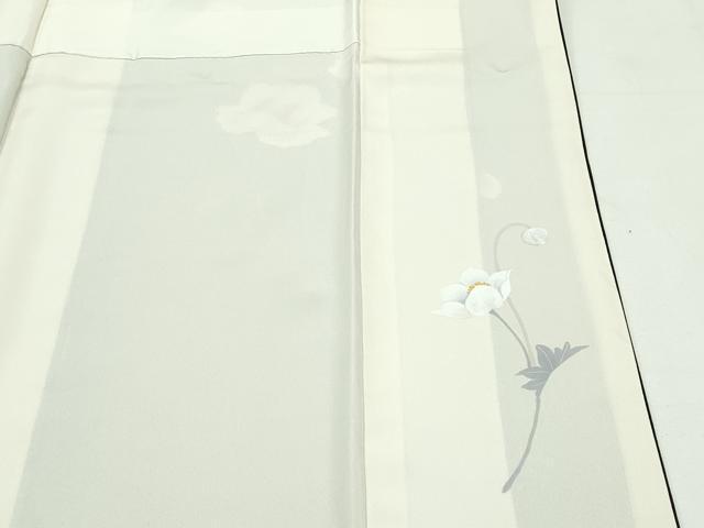 平和屋本店□極上 京の名門 じゅらく謹製 帝王紫 訪問着 草花文