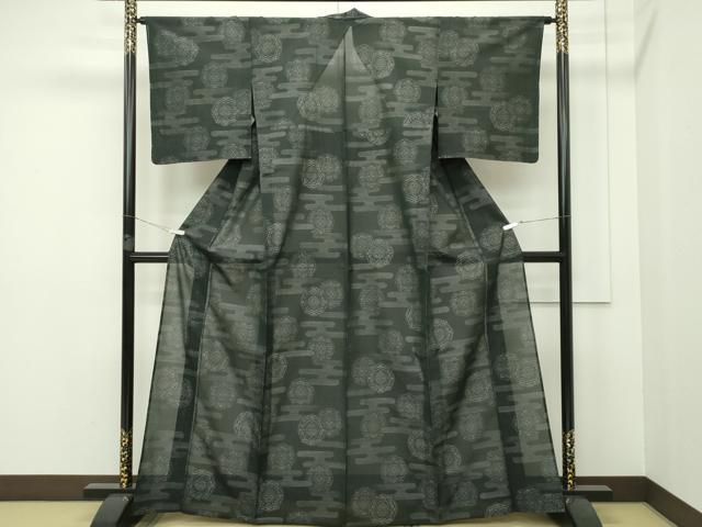 平和屋着物○訪問着 雪輪吉祥花文 暈し染め 金彩 正絹 逸品