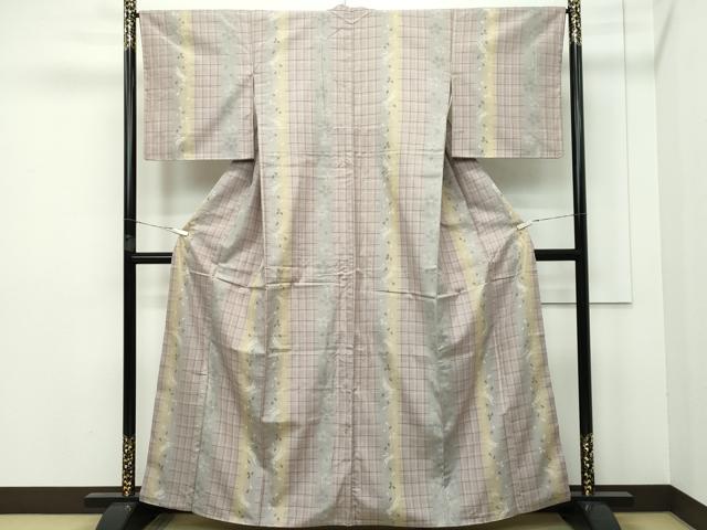 平和屋本店□極上 結城紬 奥順謹製 はたおり娘 80亀甲 兎