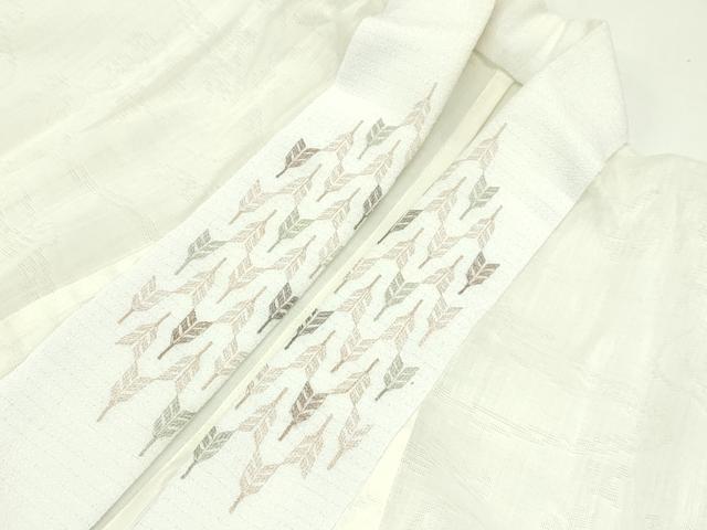 平和屋本店□極上 夏物 紗紬・長襦袢セット 格子柄 やまと誂製 半