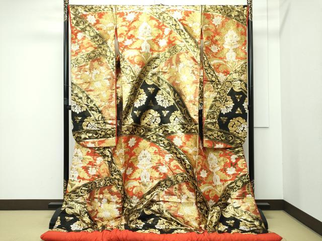 色打掛　和装　婚礼　結婚式　花嫁　神社挙式 平和屋本店□極上 西陣 川島織物 色打掛 和装 婚礼 結婚式 花嫁
