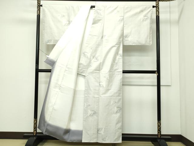 平和屋本店□極上 本場大島紬 白大島 9マルキ 粋泥 千鳥 福原特製