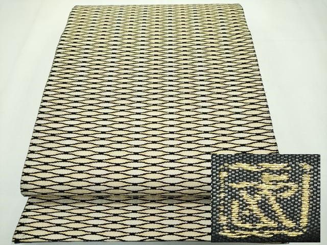 平和屋本店■最高級　人間国宝　北村武資　六通柄袋帯　織繧繝　魚々子縞　金糸　逸品　CZAA2330s5