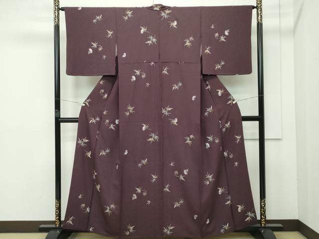 平和屋着物●訪問着　総刺繍　梟　フクロウ　黒地　金糸　正絹　逸品　DAAY2466op 平和屋着物○訪問着 総刺繍 梟 フクロウ 黒地 金糸 正絹 逸品