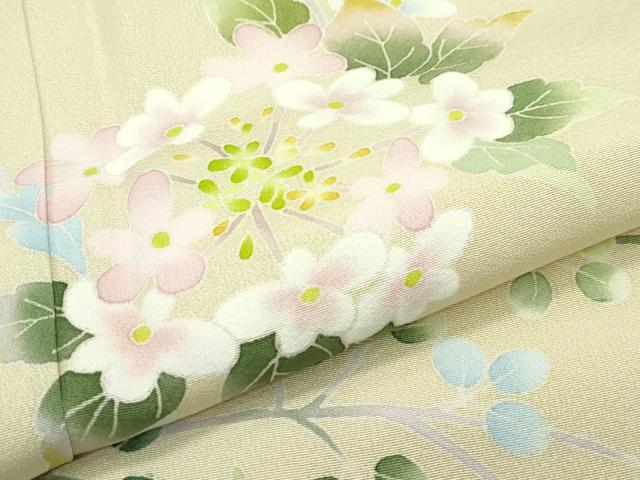 平和屋本店□極上 本加賀友禅作家 南克二 訪問着 草花文