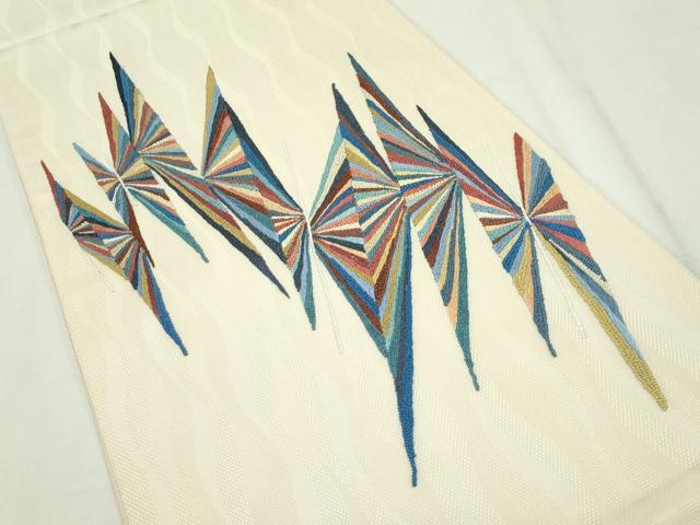 【極美品】西陣名家機元「長嶋成織物」瀞金錦「豪華日本刺繍 竹屋町刺繍 京相良」 000000003090_7ZH7D2p.jpg