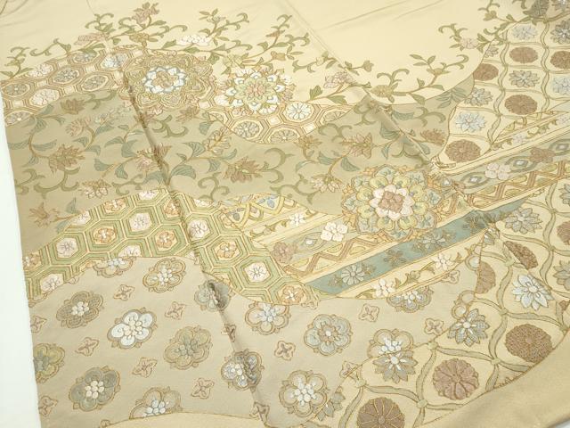 平和屋本店□極上 訪問着 総刺繍 中国三大刺繍 スワトウ刺繍 正