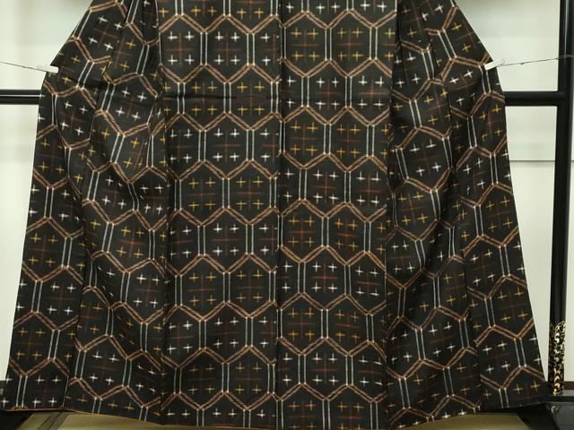 平和屋本店□極上 国指定重要無形文化財 本場久米島紬 手織