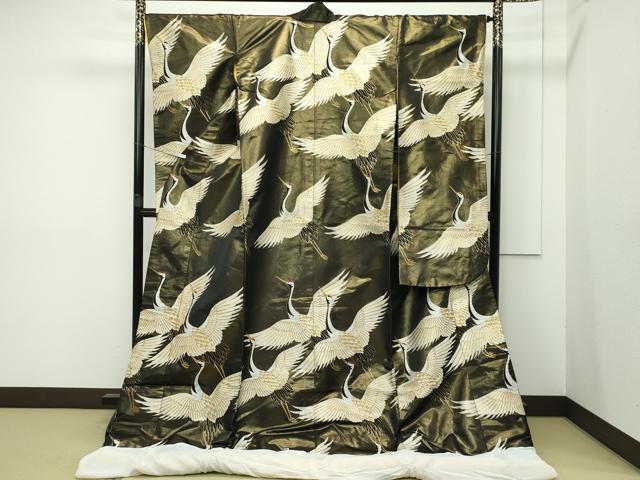 506w7☆川島織物別誂 色打掛 金糸 唐織 結婚式 ブライダル お色直し☆美品 506w7☆川島織物別誂 色打掛 金糸 唐織 結婚式 ブライダル お色直し