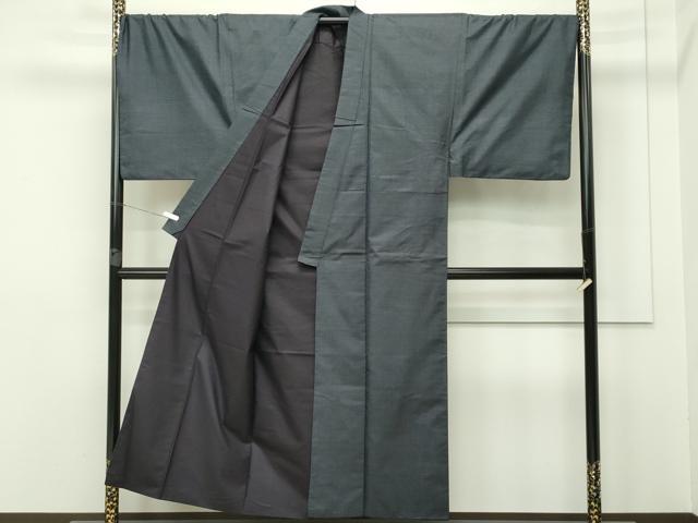 平和屋本店□極上 男性 本場大島紬 アンサンブル キングサイズ 120亀甲