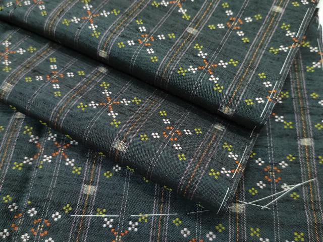 平和屋本店■極上　本場琉球　読谷山花織　紬地　ますいわ屋扱い　逸品　CZAA2580s5