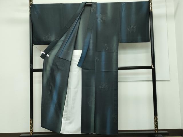 平和屋本店□極上 男性 前田仁仙 仁仙更紗 小紋 単衣 キング 