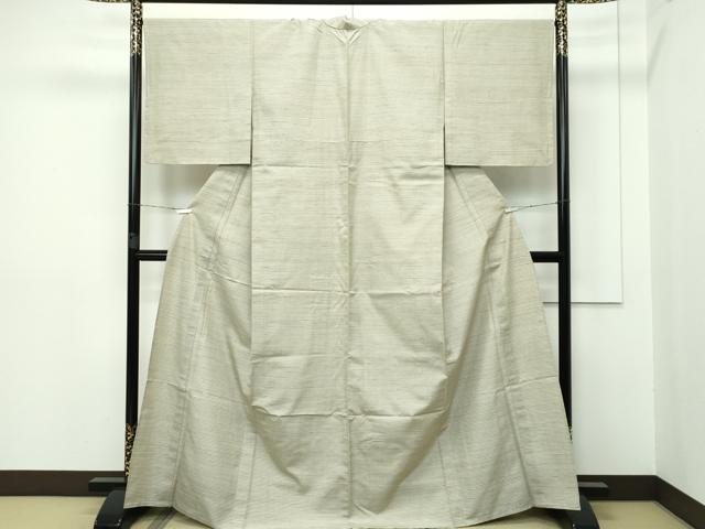 平和屋本店■極上　紬　単衣　横段文　やまと誂製　逸品　未使用　CZAA2605s5 平和屋本店□極上 紬 単衣 横段文 やまと誂製 逸品 未使用 CZAA2605s5