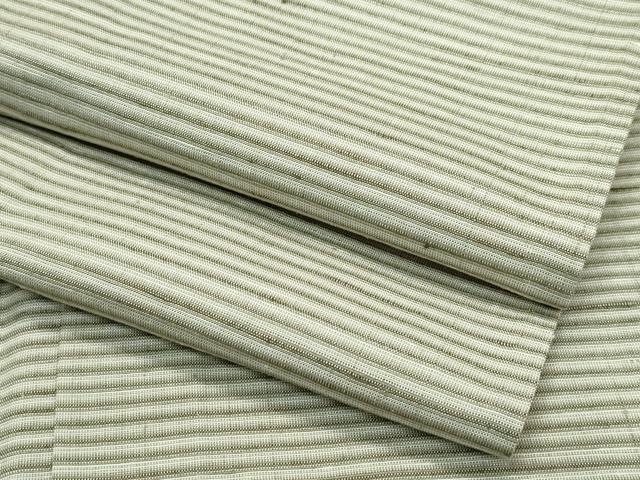 平和屋本店■極上　紬　単衣　横段文　やまと誂製　逸品　未使用　CZAA2605s5