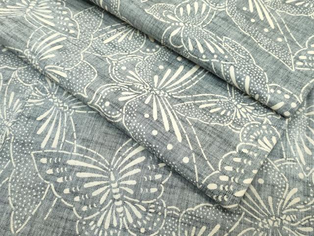 平和屋本店■極上　紬　舞蝶文　逸品　未使用　CZAA2631s5