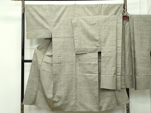 平和屋本店■極上　男性　紬　単衣　アンサンブル　霞文　逸品　CZAA2636s5