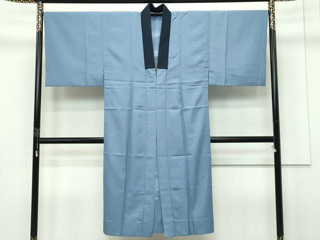 平和屋本店□極上 男性 紬 アンサンブル・長襦袢セット 霞文 逸品 未