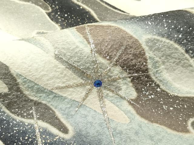 平和屋本店□極上 倖田來未 振袖 ラインストーン コウモリ 満月 エ霞文