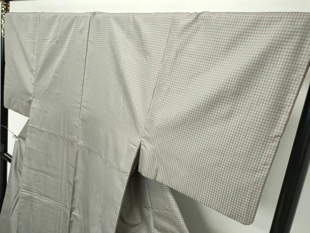 平和屋本店□極上 男性 西陣 鳥居良 茶喜 お召 吉野間道 証紙