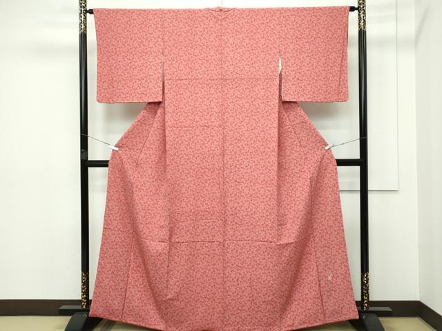 平和屋本店□極上 人間国宝 小宮康孝 江戸小紋 大根 おろし金 鳶色地 逸品