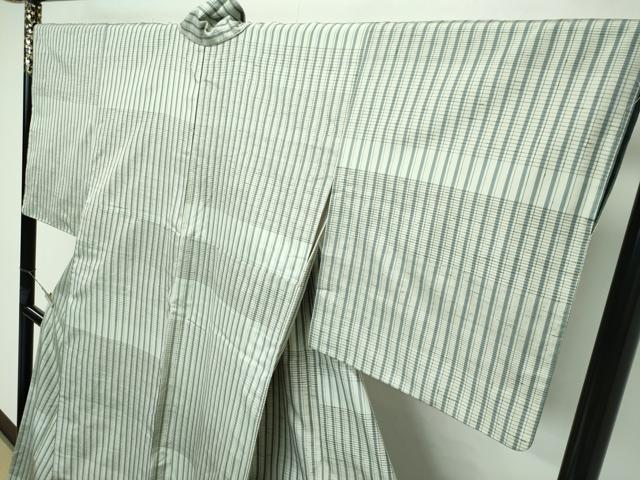 平和屋本店■極上　能州紬　絲藝苑　上島洋山　間道　逸品　CZAA2751s5 平和屋本店□極上 能州紬 絲藝苑 上島洋山 間道 逸品