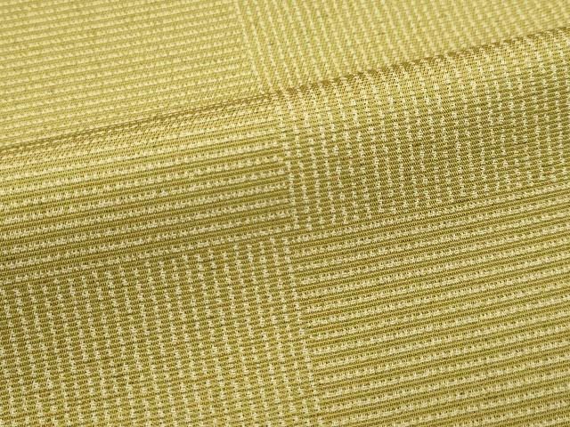 平和屋本店□極上 青山みとも お召 市松文様 梅幸茶色地 逸品 CZAA2783s5