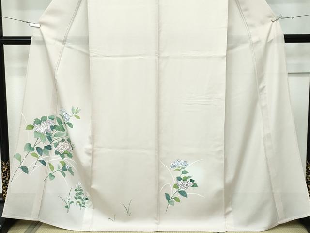 平和屋本店■極上　夏物　訪問着　絽　紫陽花　金彩　肌色地　反端付き　逸品　未使用　CZAA2815s5_3