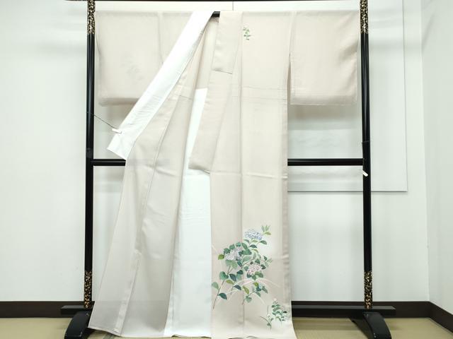 平和屋本店■極上　夏物　訪問着　絽　紫陽花　金彩　肌色地　反端付き　逸品　未使用　CZAA2815s5_1