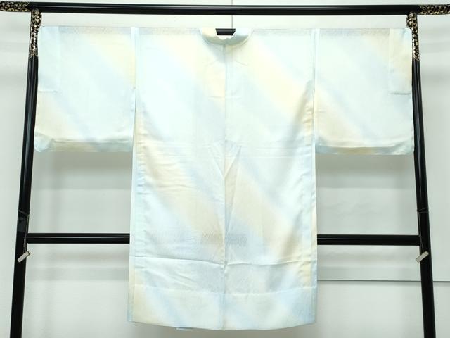 平和屋本店■極上　スリーシーズン　春夏秋　塵除け　長羽織　紗　斜線文　暈し染め　反端付き　逸品　未使用　CZAA2818s5 平和屋本店□極上 スリーシーズン 春夏秋 塵除け 長羽織 紗 斜線
