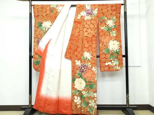 平和屋本店□極上 振袖 作家物 乱菊 金彩 鬼しぼ縮緬 逸品 CZAA2825s5