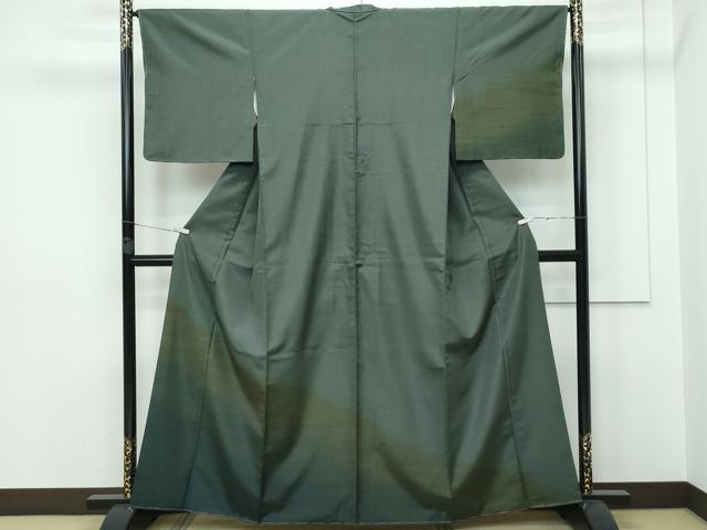 平和屋本店■極上　訪問着　本場縞大島紬地　霞文　逸品　未使用　CZAA2827s5