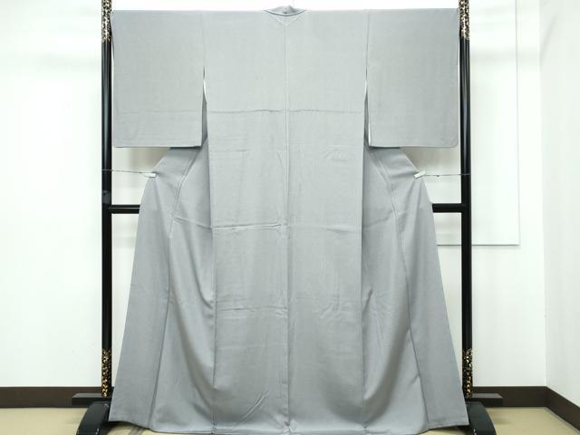 平和屋着物●訪問着　作家物　紬地　雪の結晶　正絹　逸品　AAAW9193zg 平和屋着物○訪問着 作家物 紬地 雪の結晶 正絹 逸品 AAAW9193zg