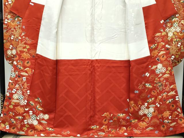平和屋本店□極上 振袖 駒刺繍 宝尽くし 金彩 逸品 CZAA2853s5