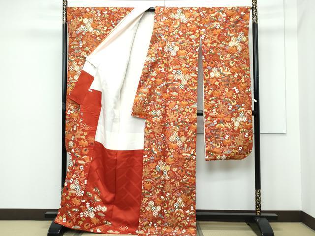 平和屋本店■極上　振袖　駒刺繍　宝尽くし　金彩　逸品　CZAA2853s5 平和屋本店□極上 振袖 駒刺繍 宝尽くし 金彩 逸品 CZAA2853s5