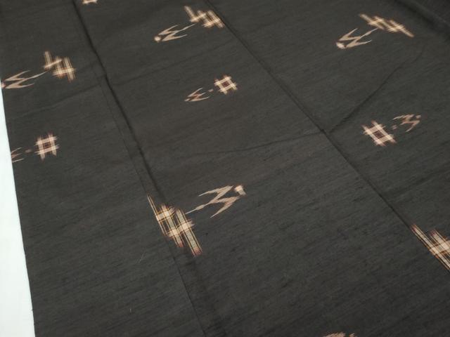 平和屋着物■極上　国指定重要無形文化財　本場久米島紬　手織り　米沢琉球紬　米流　大丸扱い　逸品　CZAA2861s5 平和屋着物□極上 国指定重要無形文化財 本場久米島紬 手織り 米沢琉球