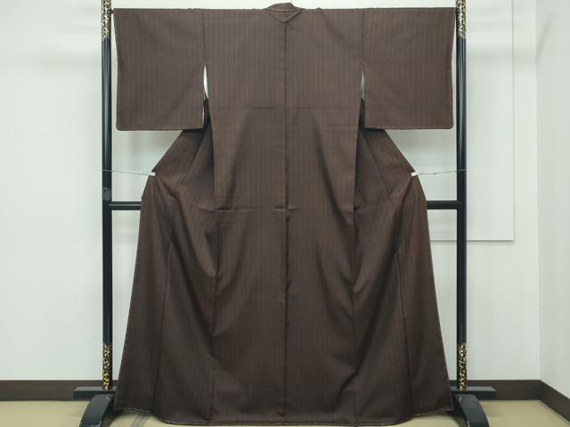 平和屋着物○上質な紬 絣文様 正絹 逸品 未使用 DAAV1329tw