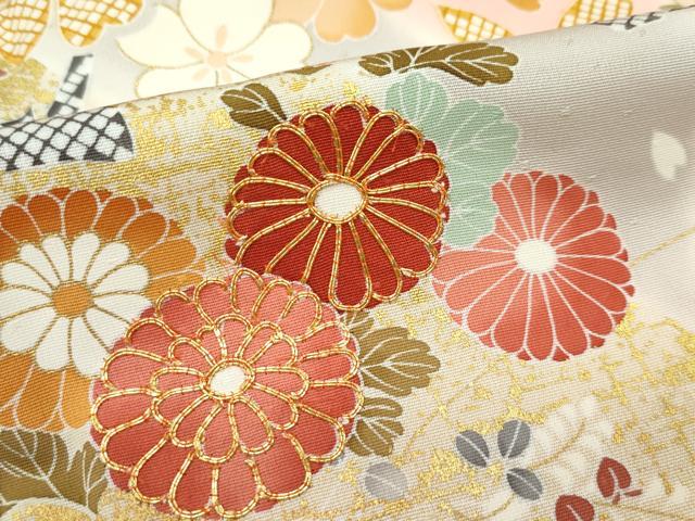 平和屋本店□極上 創業460年・千總 訪問着 駒刺繍 風景吉祥