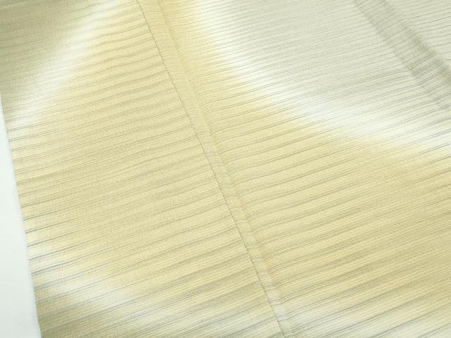 平和屋着物▽本塩沢 やまだ織 訪問着 染色作家 桐村博 単