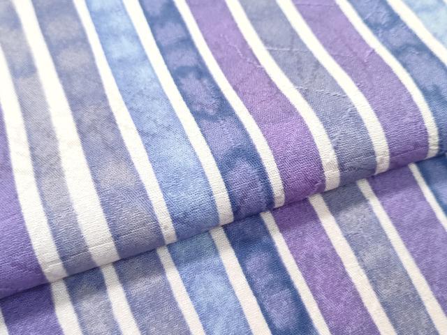 平和屋着物□極上 小紋 単衣 大正抒＆#23143； 間道 反端