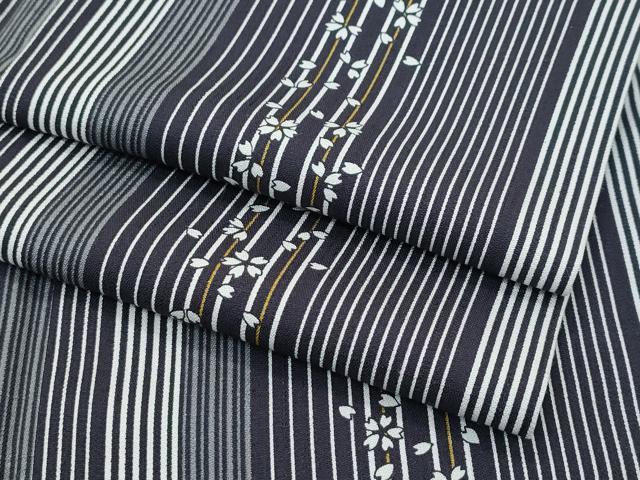 平和屋着物■極上　小紋　舞桜間道　逸品　未使用　CZAA2964s5