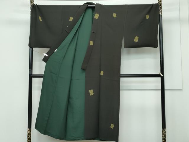 平和屋着物○男性 黒紋付 長羽織セット 正絹 逸品 AAAZ7162ck 平和屋本店 