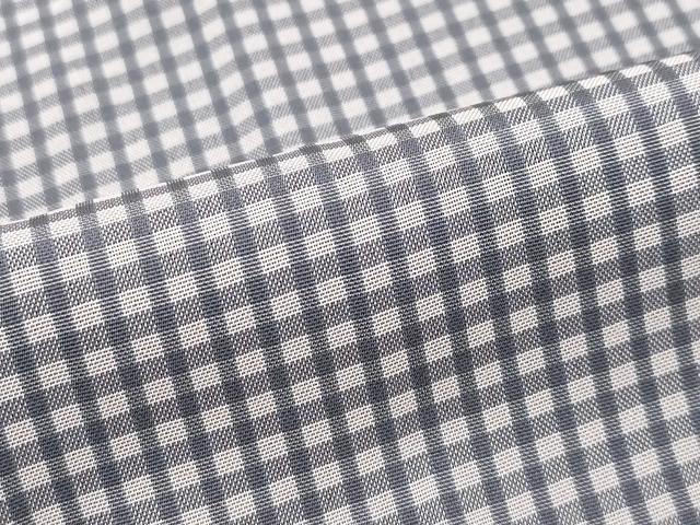 平和屋着物■極上　道行コート　ロング丈　リバーシブル　無双　紗袷　紗×紗　市松紋紗　格子柄　逸品　CZAA2977s5 平和屋着物□極上 道行コート ロング丈 リバーシブル 無双 紗袷 紗×紗